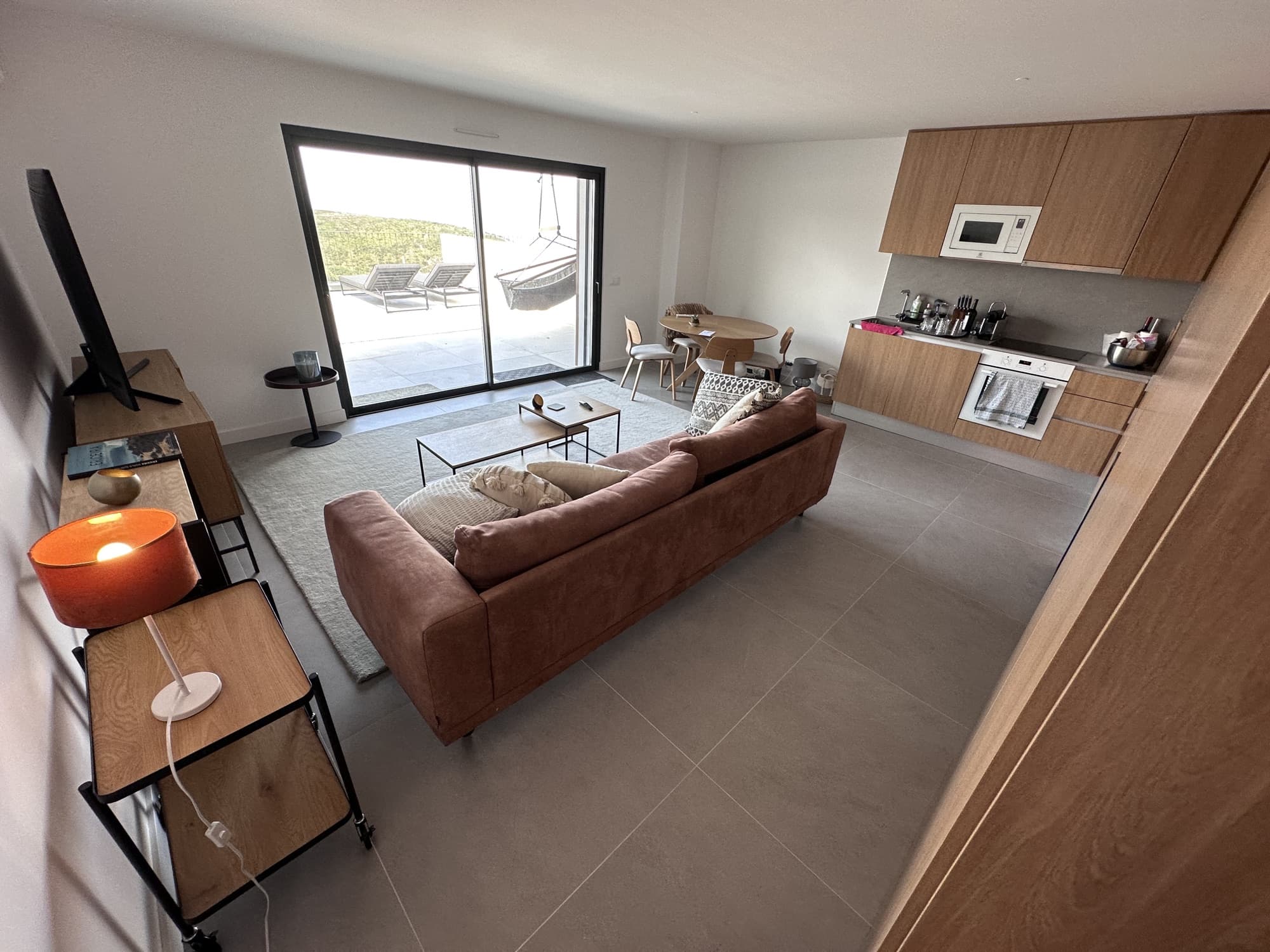 Living and kitchen