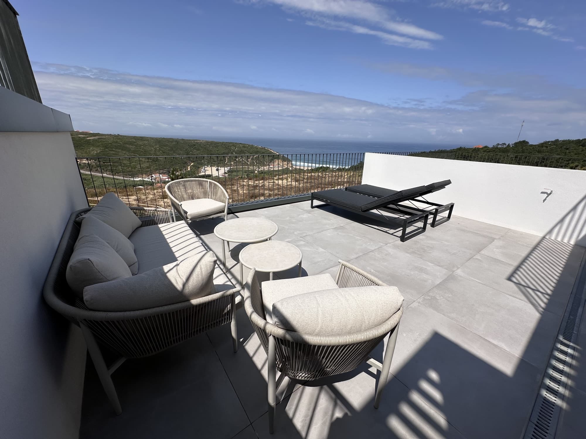 The terrace